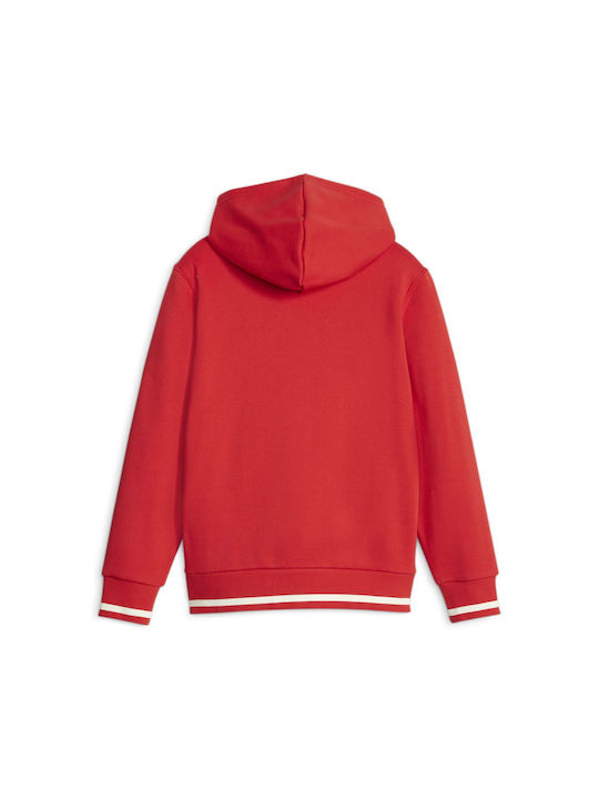 Puma Kinder Sweatshirt mit Kapuze Rot