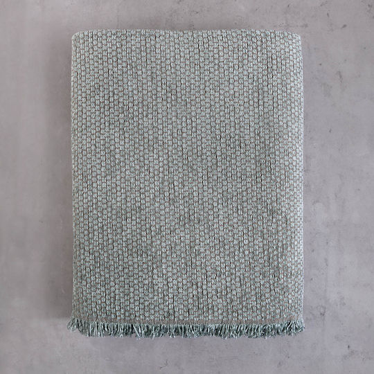 Rythmos Honey Ριχτάρι Πολυθρόνας Δύο 'Οψεων Chenille 180x160εκ. Γκρι-Καφέ