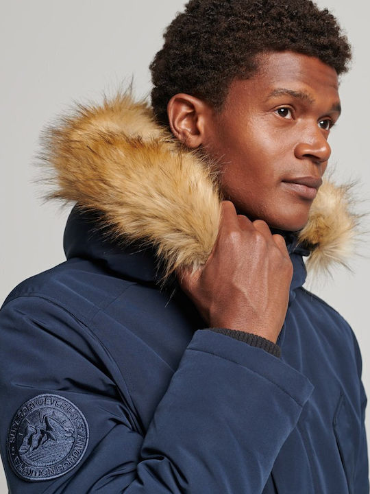 Everest Winter Jacket Parka Navy Blue
