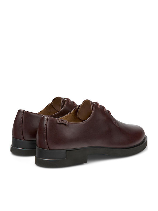 Iman Women's Leather Oxford Shoes Burgundy