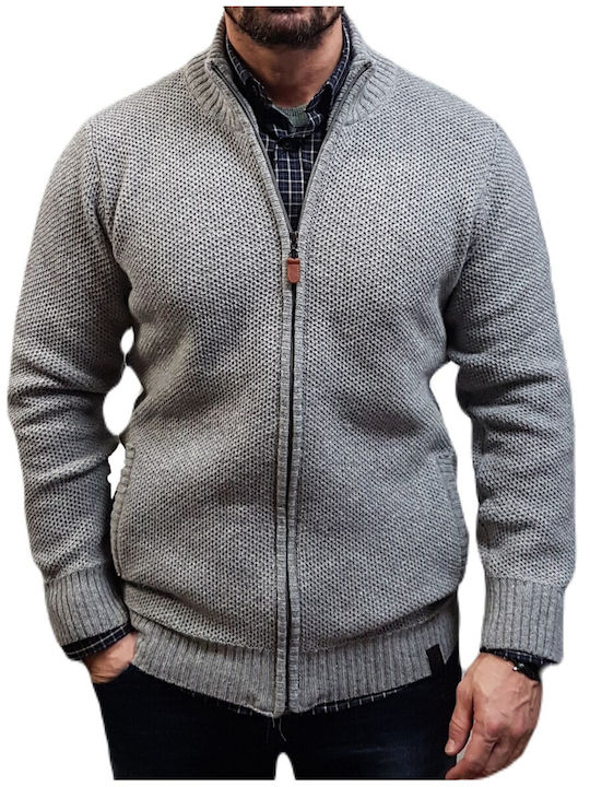 Brokers Jeans Men's Knitted Cardigan Gray