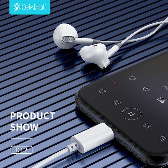Celebrat Earbuds Handsfree with USB-C Connector Black