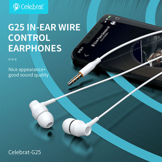 Celebrat G25-BK Handsfree cu două căști cu mufă 3.5mm Negru