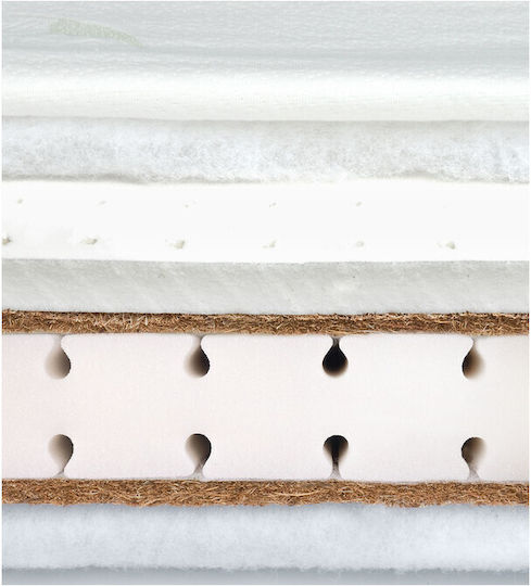 Sensillo Kinderbettmatratze mit Latex 70x140+12cm
