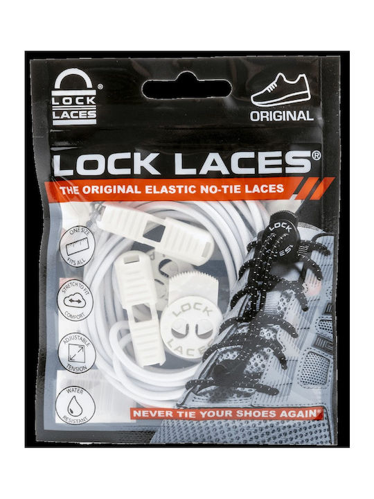Lock Laces Κορδόνια Παπουτσιών Ελαστικά Κόκκινα 2τμχ 122cm