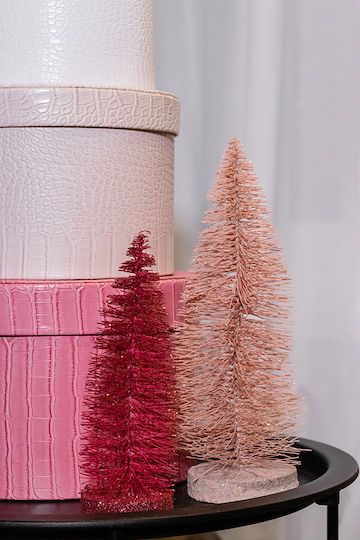 Christmas Decorative Tree 8cm Purple