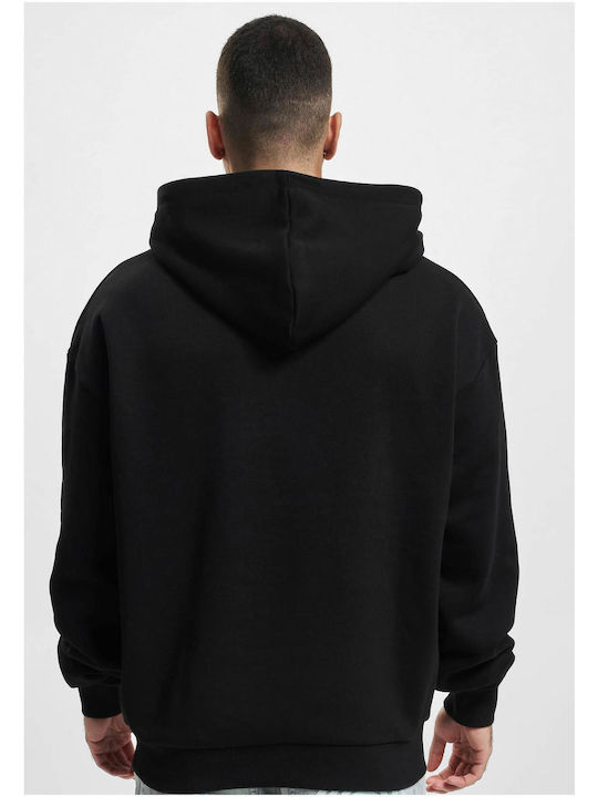 Mister Tee Psychadellic Men's Sweatshirt with Hood and Pockets Black