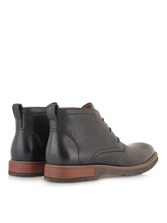 Leder Schwarz Herrenstiefel