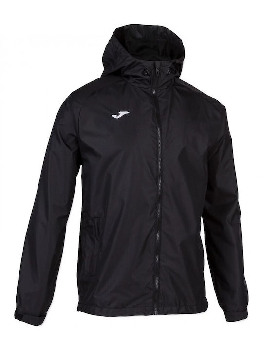 Joma Herren Winter Jacke Lässig Wasserdicht Schwarz