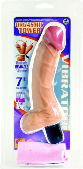 Nanma Orgasmic Tower Realistic Vibrator 21cm Flesh