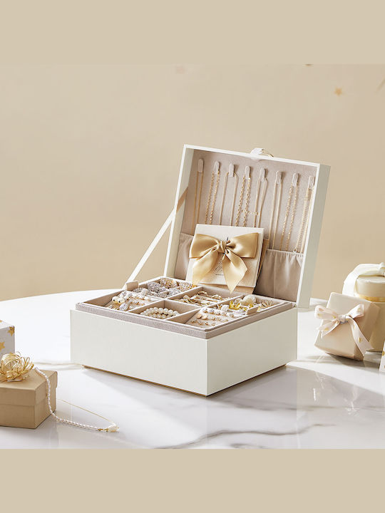 Songmics Wooden Jewellery Box White 24x20.5x11cm Songmics Wooden Jewellery Box White 24x20.5x11cm