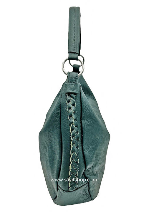 Savil Leather Women's Bag Shoulder Green