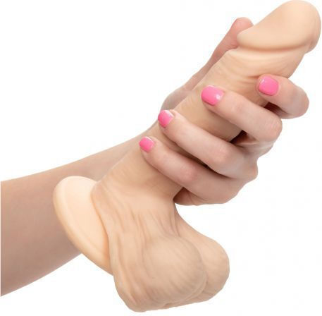 Calexotics Emperor Ballsy Glass Dildo with Balls and Suction Cup Skin 38cm