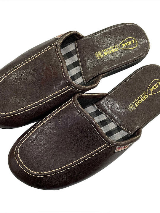 Ustyle Men's Slipper Brown