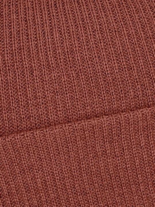 Beanie Unisex Beanie mit Rippstrick in Orange Farbe 68015-23201