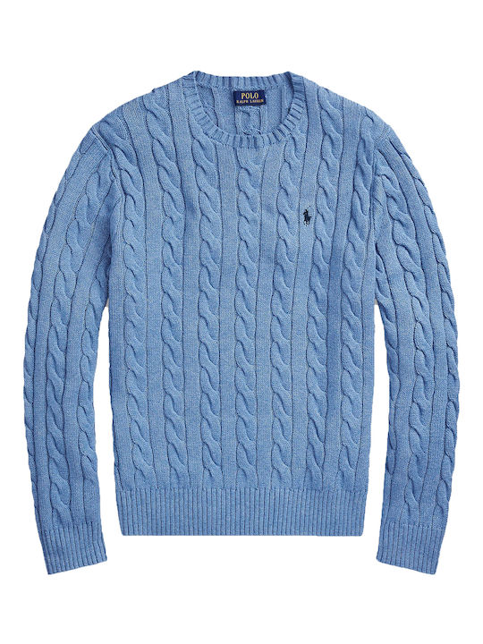 Ralph Lauren Herren Langarm-Pullover Hellblau