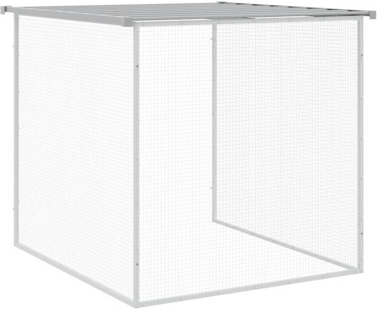 vidaXL Poultry Coop of Galvanized Steel L6.03 x W0.98 x H0.9m