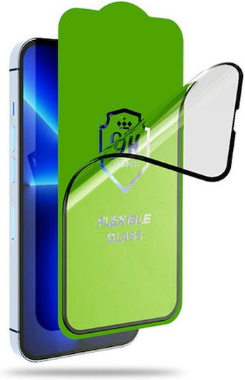 Bestsuit Flexible 5D Full Glue Full Face Tempered Glass Μαύρο (iPhone 15)