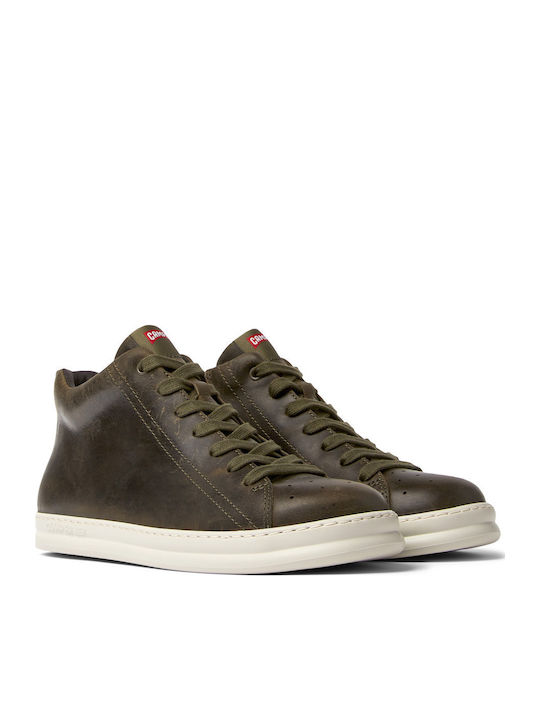 Runner Four Leather Green Men's Boots Anatomical