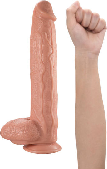 DMM MAA Realistisches Dildo mit Hoden und Saugnapf Fleisch 35cm