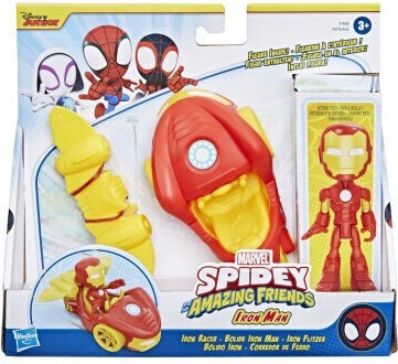 Action Figure Marvel Spidey His Amazing Friends Iron Racer Spider-Man Iron Racer 10cm.