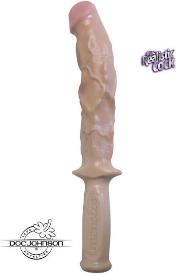 Doc Johnson Glass Dildo Flesh 23cm