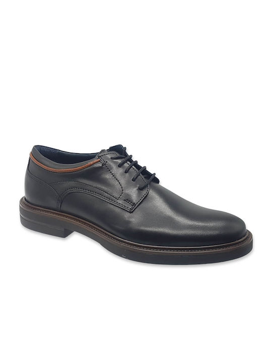 Nice Step Men's Leather Casual Shoes Black