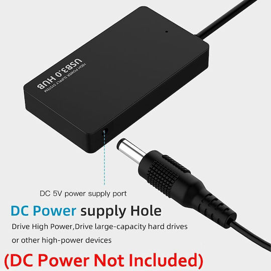 Northbatt USB 3.1 4 Port Hub with USB-C / Ethernet Connection and External Power Supply