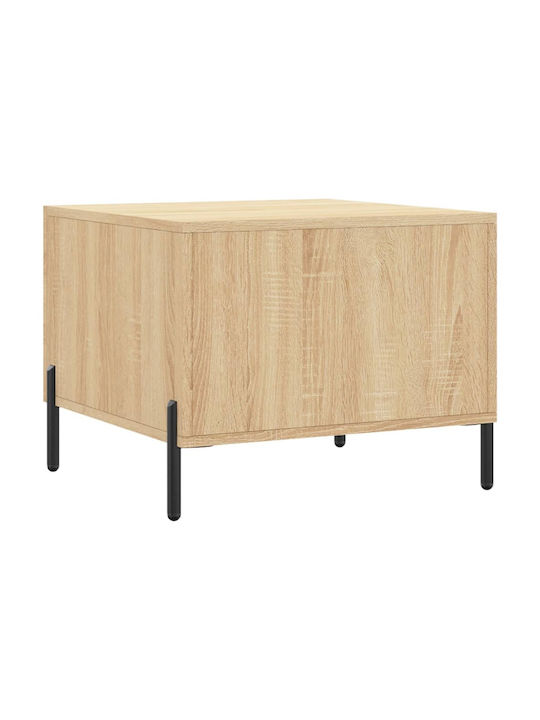 Square Side Table Wooden with Drawers Sonoma Oak 2 Pieces M50xL50xH40cm