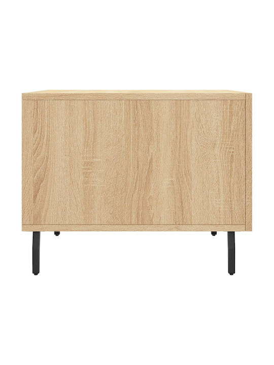 Square Side Table Wooden with Drawers Sonoma Oak 2 Pieces M50xL50xH40cm