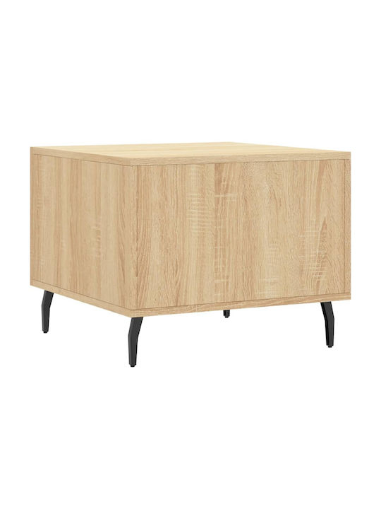 Square Side Table Wooden with Drawers Sonoma Oak 2 Pieces M50xL50xH40cm