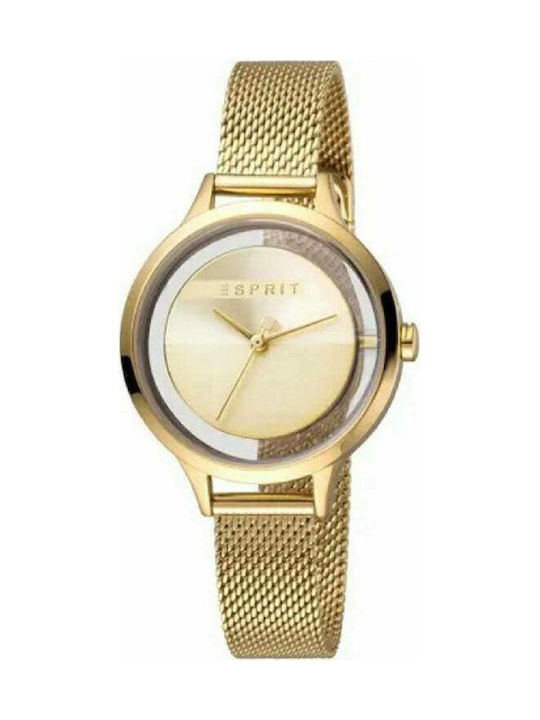 Esprit Uhr mit Gold Metallarmband