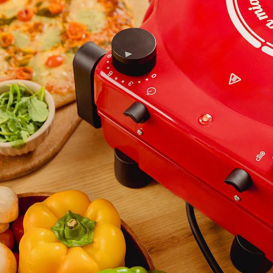 Cecotec Fun Pizza&Co Mamma Mia Παρασκευαστής Πίτσας 1200W Κόκκινος