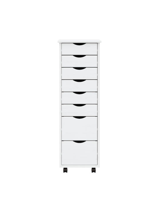 Office Storage Solid Wood Drawer White L34xW39xH103cm