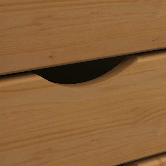 Sertar De Birou Din Lemn Masiv Culoare Maro Miere 34x39x65.5cm
