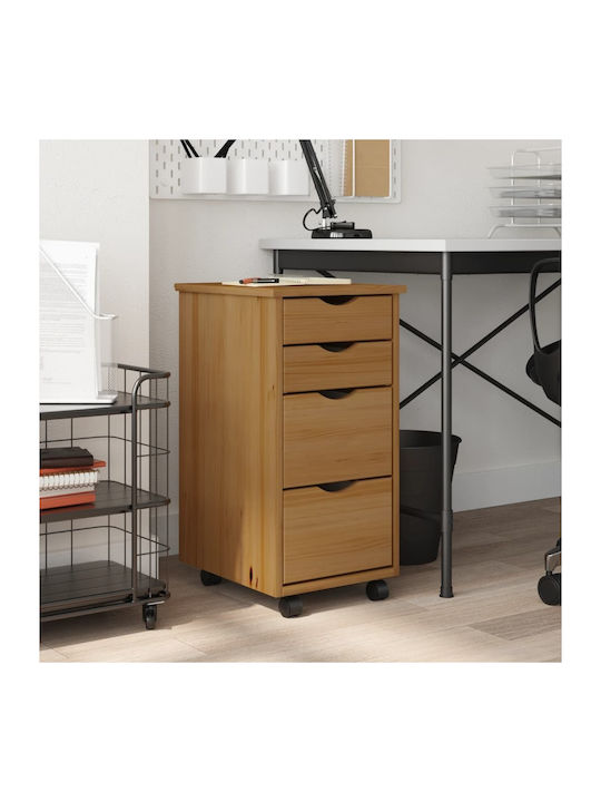 Schublade Büro Honey Brown 34x39x65.5cm