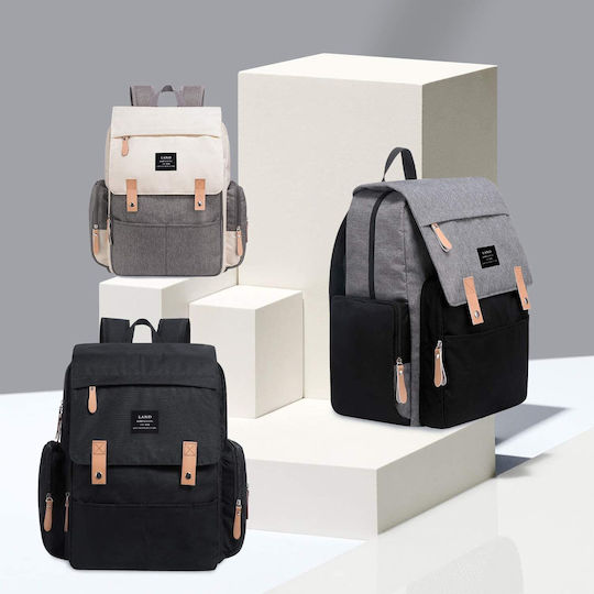 Land Diaper Bag Black 38x22x46cm.