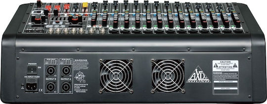 AXD Sound TE-1600 Αυτοενισχυόμενη Αναλογική Κονσόλα 16 Καναλιών με Phantom Power & 16 Εισόδους XLR & Bluetooth
