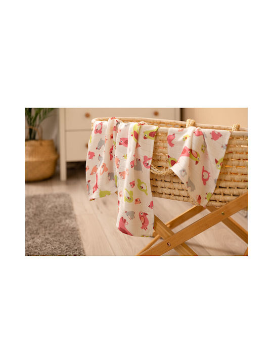 Sensillo Burp Cloth Pink 75x75cm