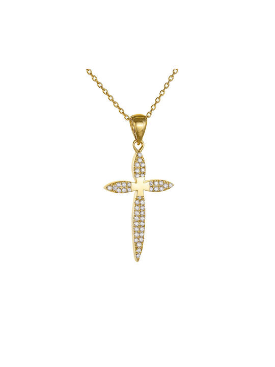 Ioannis Kosmima Women's Gold Cross 14K Double Sided