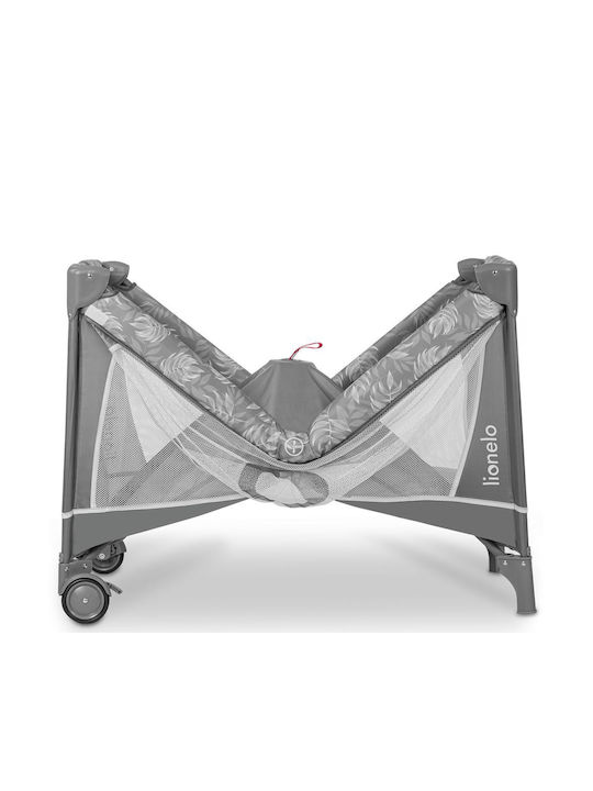 Lionelo Flower Laufstall mit Wickeltisch & Matratze Gray