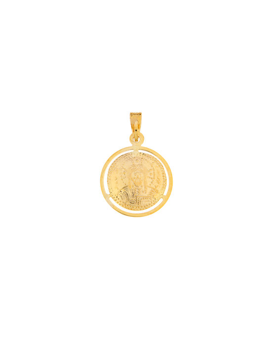 Ioannis Kosmima Pendant Kids Talisman Double Sided Constantine from Gold 14K KBP-22335Y