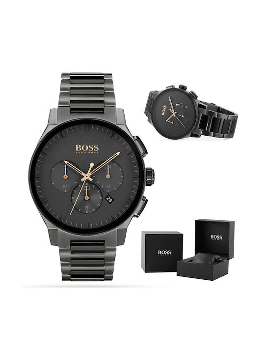 Hugo Boss Peak Uhr Chronograph Batterie mit Metallarmband