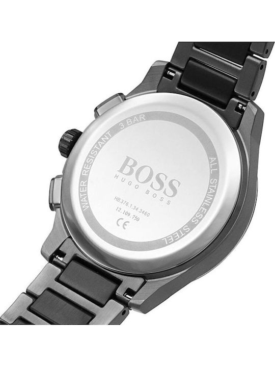 Boss Peak Men's Watch 44mm Chronograph Battery with Metal Bracelet