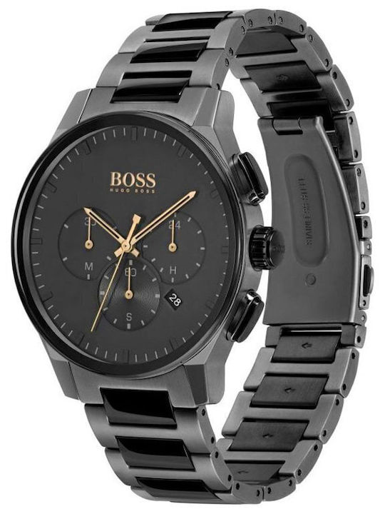Boss Peak Men's Watch 44mm Chronograph Battery with Metal Bracelet
