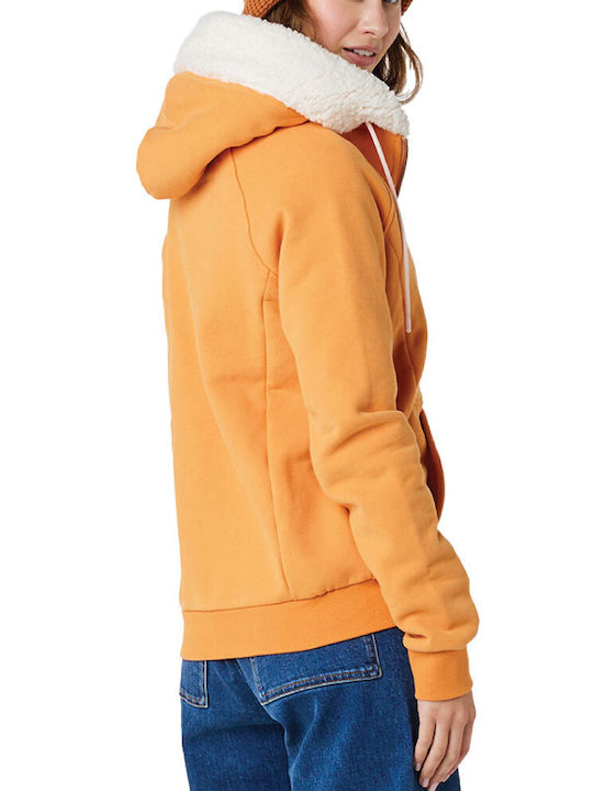 Rip Curl Women's Hooded Sherpa Cardigan Orange