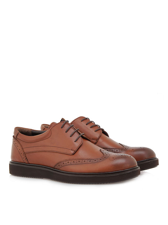 Lorenzo Russo Men's Leather Oxfords Tabac Brown