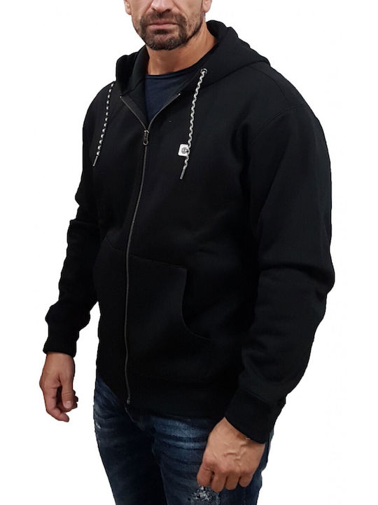 Element Herren Sweatshirt Jacke mit Kapuze Schwarz