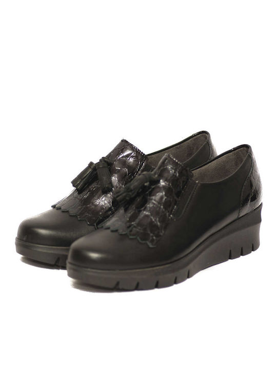 Pitillos Anatomic Women's Platform Shoes Black