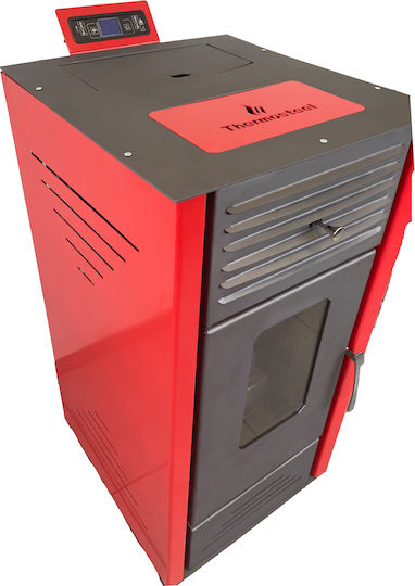 Thermosteel Σόμπα Pellet Αερόθερμη 12kW Μπεζ